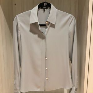 Theory fitted silk shirt